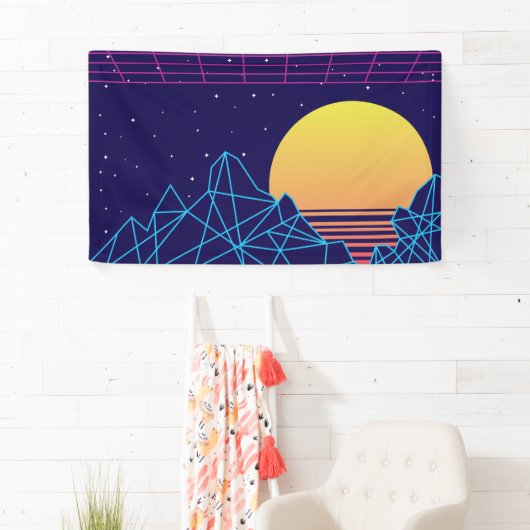 Vaporwave Sunset Spandoek (Insitu)