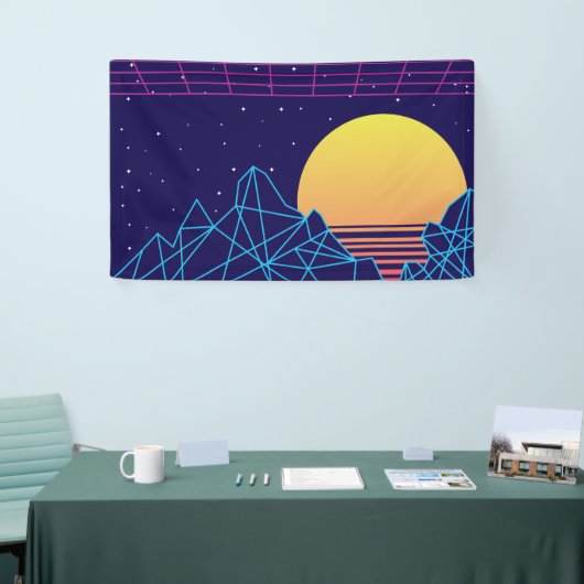 Vaporwave Sunset Spandoek (Beurs)