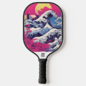 Vaporwave Synthwave 80's Japan Japans - grappig Pickleball Paddle (Achterkant)