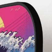 Vaporwave Synthwave 80's Japan Japans - grappig Pickleball Paddle (Links Detail)