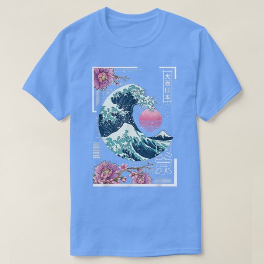 Vaporwave Synthwave 80's Japanse Grote Golf T-shirt (Design voorkant)