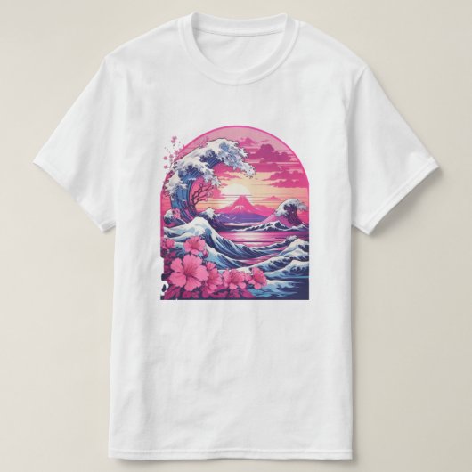 Vaporwave Synthwave 80's Japanse Grote Golf T-shirt (Design voorkant)