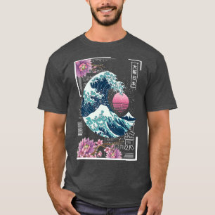 Vaporwave Synthwave 80's Japanse Grote Golf T-shirt