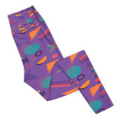 Vaporwave Synthwave 90s Paarse Geometrie Leggings