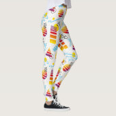 Vaporwave Synthwave Retro Stijl Yoga Leggings (Rechts)