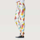 Vaporwave Synthwave Retro Stijl Yoga Leggings (Links)