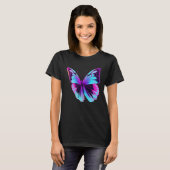 Vaporwave Synthwave Retrowave Butterfly T-shirt (Voorkant volledig)