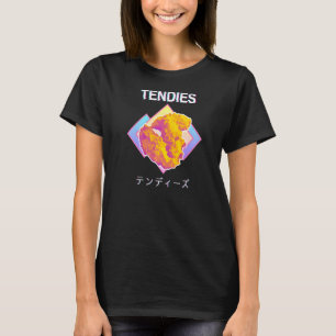 Vaporwave Tendies Chicken Tenders Japans Kanji T-shirt