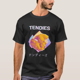 Vaporwave Tendies Kip Tenders Japans Kanji L T-shirt