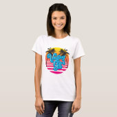 Vaporwave Valley Girl Light T-shirt (Voorkant volledig)
