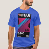 Vaporwave VHS Fuji E240HQ boy family T-shirt (Voorkant)
