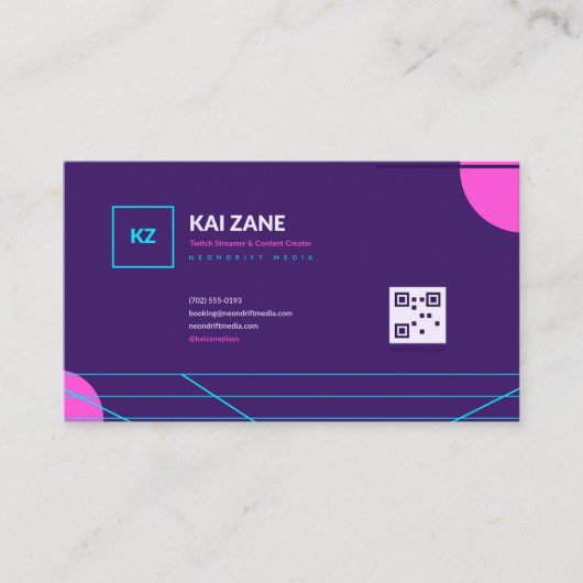 Vaporwave Visitekaartje (Voorkant)