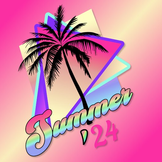 Vaporwave zomer 2024 t-shirt