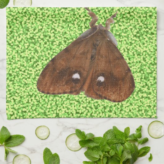 Vapourer Moth Kitchen Towel Theedoek (Gevouwen)