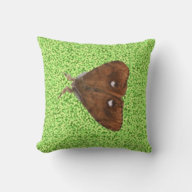 Vapourer Moth Pillow Kussen (Voorkant)