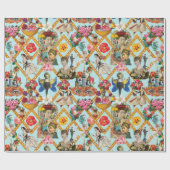 Vappapier voor Tegels met antiquariumstructuur Cadeaupapier (Vlak)