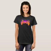 Vaprowave Video Gaming Controller Gamer 1 T-shirt (Voorkant volledig)