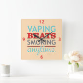 Vapt slaat altijd roken vierkante klok (Huis)