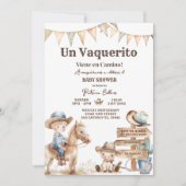 Vaquerito Cowboy Spaans Western Baby shower Kaart (Voorkant)