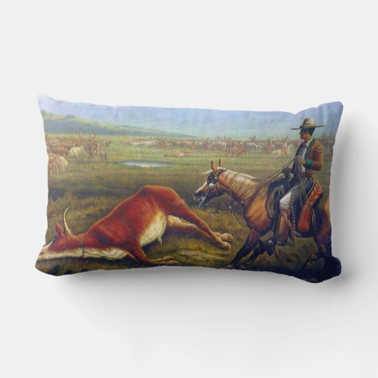 Vaquero C 1830 The Old West The Cowboy Kussen (Achterkant)