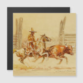 Vaquero en Stier door Edward Borein (Voorkant / Achterkant)