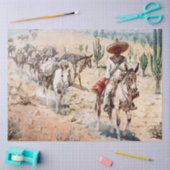 “Vaquero Pack Train” door Edward Borein Tissuepapier (Craft)