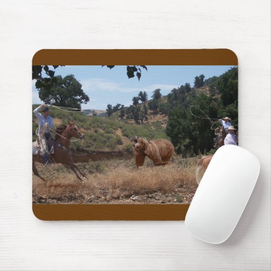 Vaquero Roping Grizzly Mousepad Muismat (Met muis)