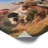 Vaqueros Roping a Steer Poster (Hoek)