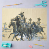 "Vaqueros" Westerne kunst van Charles M Russell Tissuepapier (Craft)