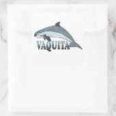 Vaquita Bruinvis Bedreigde Soorten Vierkante Sticker (Tas)