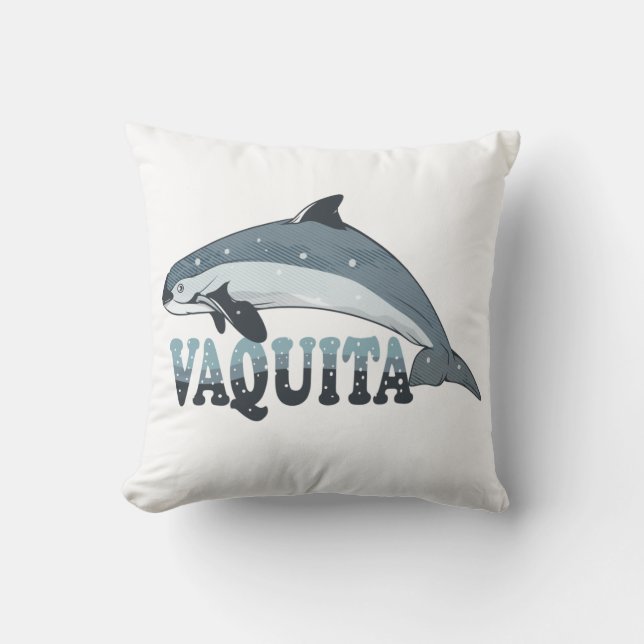 Vaquita Porpoise Kussen (Voorkant)