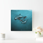 Vaquita Porpoises Vierkante Klok (Huis)