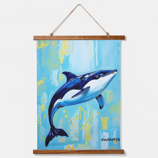 Vaquita Wall Art – Endangered Marine Porpoise Hangend Wandkleed (Voorkant)