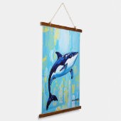 Vaquita Wall Art – Endangered Marine Porpoise Hangend Wandkleed (Gebogen)