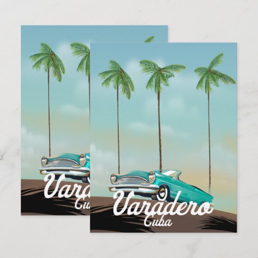 Varadero Cuba Reisposter (Voorkant / Achterkant)