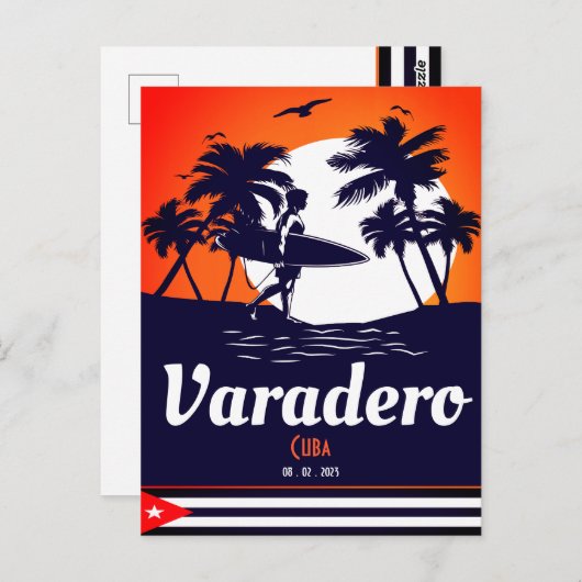 Varadero Cuba  Souvenirs Palm Tree Briefkaart (Voorkant / Achterkant)