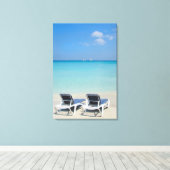 Varadero, Cuba. Zand- en doorzitters Canvas Afdruk (Insitu (Houten vloer))