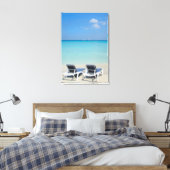 Varadero, Cuba. Zand- en doorzitters Canvas Afdruk (Insitu (Slaapkamer))