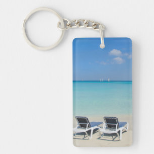 Varadero, Cuba. Zand en strandstoelen Sleutelhanger