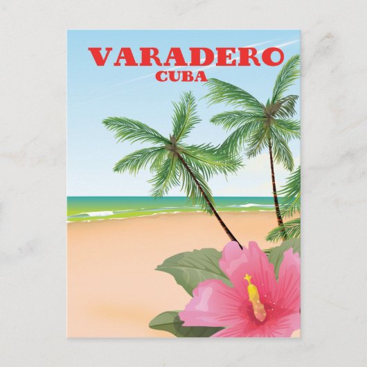 Varadero Cubaans strand reisposter Briefkaart (Voorkant)