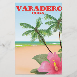 Varadero Cubaans strand reisposter Briefpapier