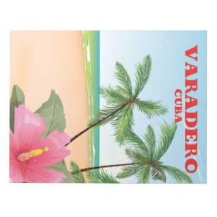 Varadero Cubaanse strand reisposter Notitieblok