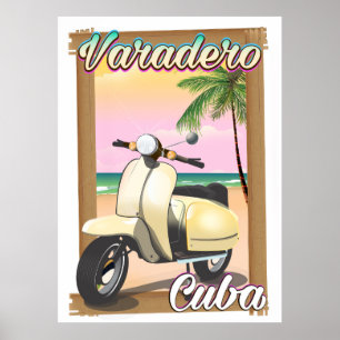 Varadero Cuban  scooter poster