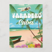 Varadero Cuban strand vakantion poster Briefkaart (Voorkant)