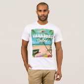 Varadero Cuban strand vakantion poster T-shirt (Voorkant volledig)