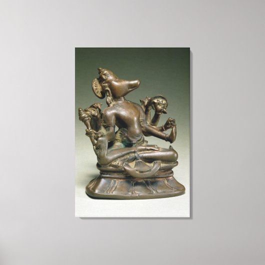 Varaha, Gurjara Pratihara, Tamil Nadu (brons) Canvas Afdruk (Voorkant)