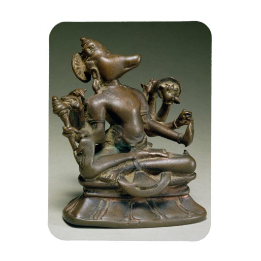 Varaha, Gurjara Pratihara, Tamil Nadu (brons) Magneet (Verticaal)