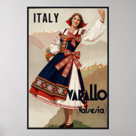 Varallo, Italië reisposter. Poster