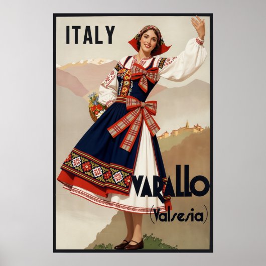Varallo, Italië reisposter. Poster (Voorkant)