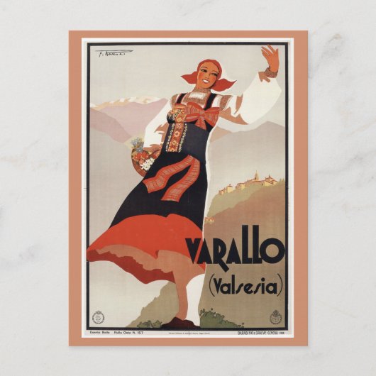 Varallo Italië Reistoerisme Briefkaart (Voorkant)